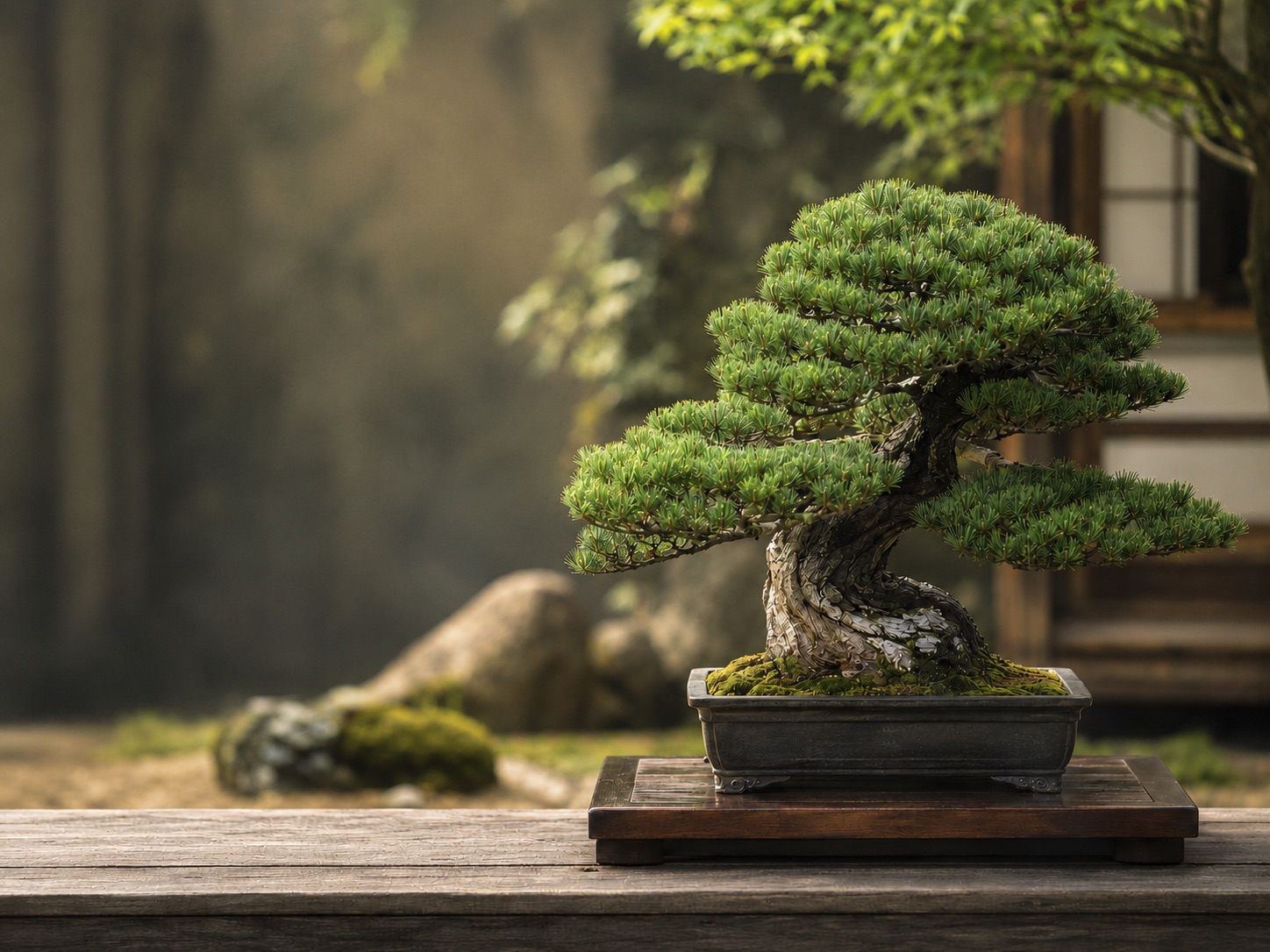 在香川县培育的盆栽